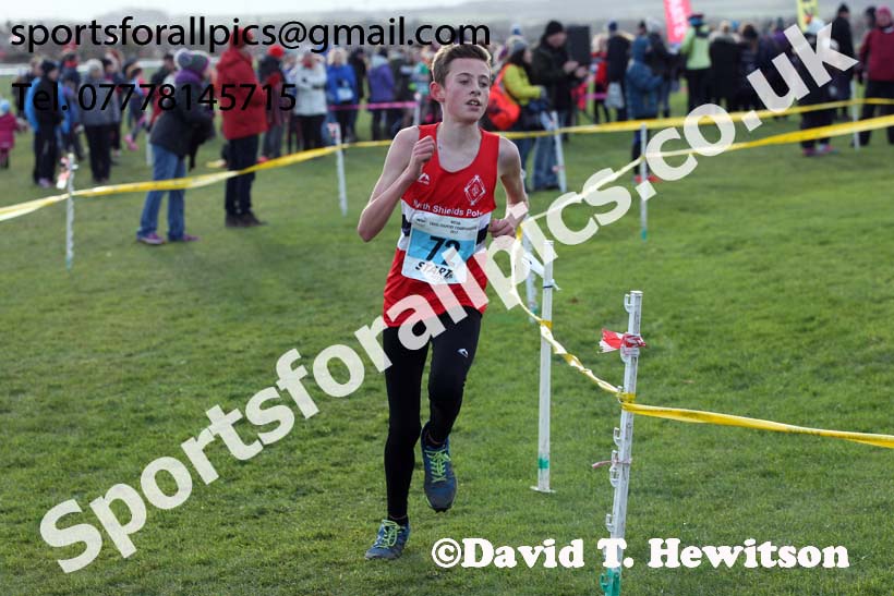 Boys under-13 North Eastern Cross Country, Redcar. Photo:  David T. Hewitson/Sports for All Pics